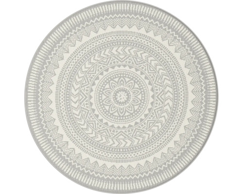 Runder Teppich mit Mandala Muster