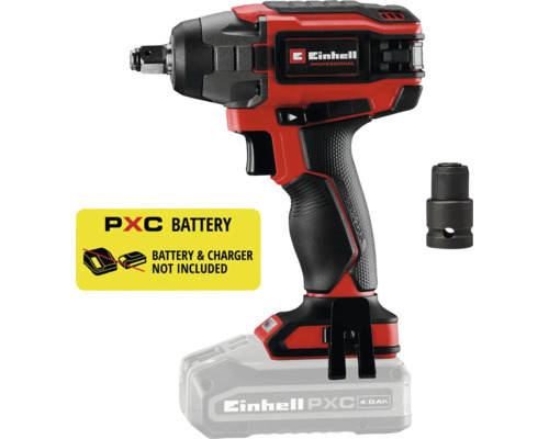 Einhell Akku-Schlagschrauber mit Einhell Logo. Akku und Ladegerät nicht im Lieferumfang enthalten.