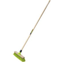 Straßenbesen mit Holzstiel und Borsten