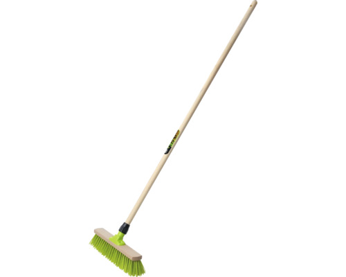 for_q Universalbesen Straßenbesen mit Holzstiel und Borsten