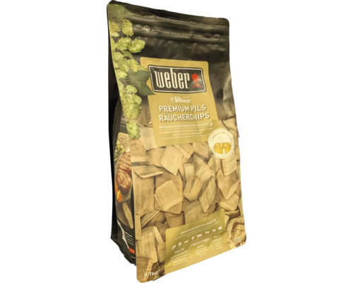 Weber Premium Pils Räucherchips im 0,7 Kilogramm Beutel