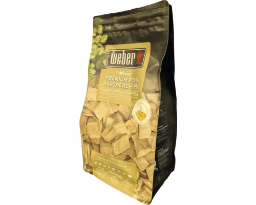 Weber Premium Pils Räucherchips in der Verpackung