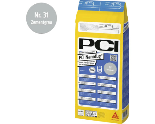 PCI Nanofug Flexfugenmörtel Zementgrau 31