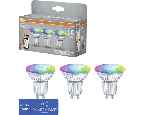Osram Smart+ Spot PAR16 50 GU10 Multicolour 3er-Pack