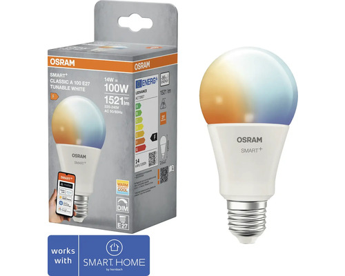 Osram Smart Plus E27 LED Lampe mit Verpackung