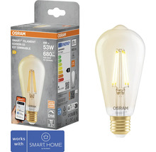 Osram Smart+ Filament Edison 53 E27 Dimmbare Glühbirne