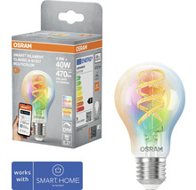 Osram Smart Filament Classic A 40 E27 Multicolor Leuchtmittel mit Verpackung