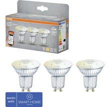 Osram LED Lampe, 3er-Pack, GU10 Sockel, dimmbar