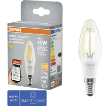 Osram Smart Filament Classic B 40 E14 dimmbare LED Lampe