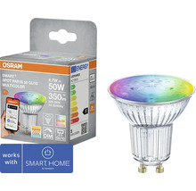 Osram Smart+ LED Leuchtmittel PAR16 50 GU10 Multicolor und Verpackung