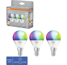Osram Smart+ LED Lampe im 3er Pack, E14 Fassung, dimmbar