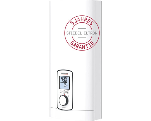 Komfort-Durchlauferhitzer Stiebel Eltron DHE 27 Elektronisch 27 kW Stiebel Eltron Warmwasserspeicher mit digitaler Anzeige und 5 Jahres Garantie