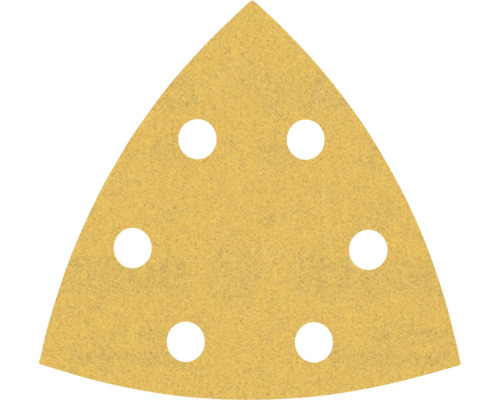 Dreieckiges Schleifpapier mit Löchern