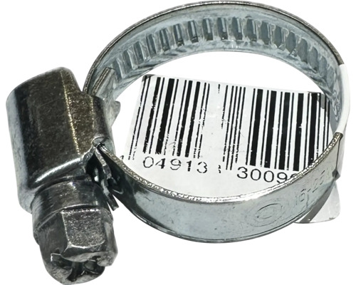 Schlauchschelle aus Metall mit Schraube