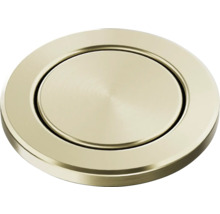 Runder, goldfarbener Ablaufstopfen für Waschbecken