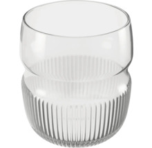 Klares Glas mit gerippter Textur