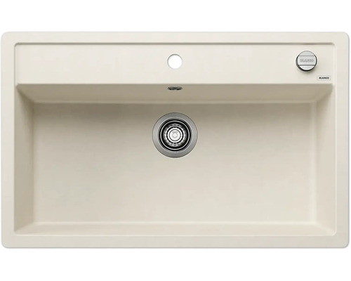 Spülbecken aus Silgranit mit Ablaufsieb und Überlauf