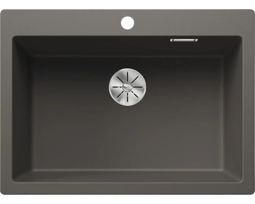 Spüle Blanco PLEON 8 70 x 51 cm vulkangrau 527323 Spülbecken aus Silgranit mit Ablaufsieb