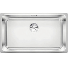 Spüle aus Edelstahl mit Ablaufgarnitur