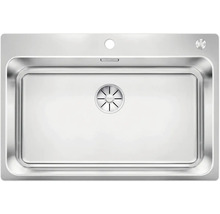 Edelstahlspüle mit Ablaufgarnitur