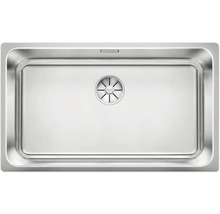 Spülbecken aus Edelstahl, rechteckig mit Ablaufsieb