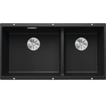 Schwarzes Doppelspülbecken für die Küche