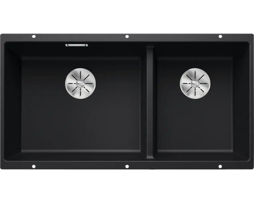 Spüle mit zwei Becken aus Stein