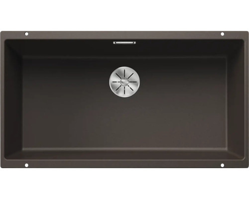 Spülbecken aus Verbundwerkstoff mit Siebkorbventil