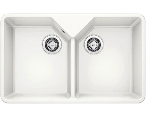 Doppelspüle für die Küche mit zwei Becken