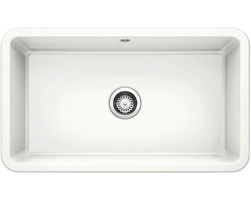 Spülbecken aus Keramik mit Abfluss