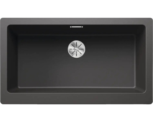 Spülbecken aus Verbundwerkstoff mit Siebkorbventil