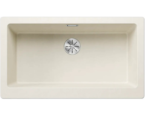 Spülbecken aus Verbundwerkstoff mit Siebkorbventil