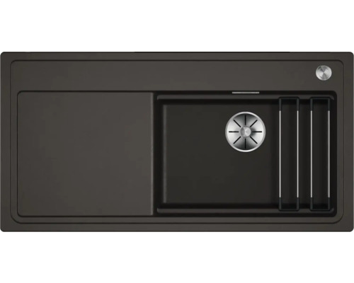 Spüle Blanco ETAGON XL 6S 100 x 51 cm cafe 528097 Spüle mit Abtropffläche und Siebkorb