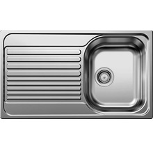 Spüle aus Edelstahl mit Abtropffläche