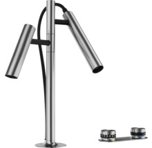 Freistehende Badarmatur mit zwei Hebeln zur Steuerung von Temperatur und Wasserdurchfluss