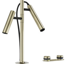 Freistehende Badarmatur mit zwei Griffen zur Temperatureinstellung