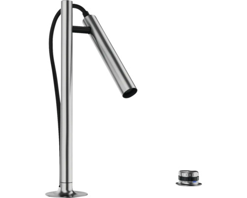 Freistehende Waschtischarmatur aus Metall mit Kabel und Steuerelement