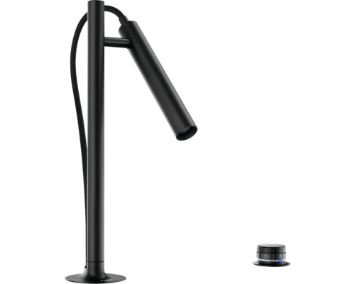 Blanco Küchenarmatur mit Brause LUNEOO-S schwarz matt 527973 Schwarze Waschtischleuchte mit flexiblem Lichtkopf und Dimmer