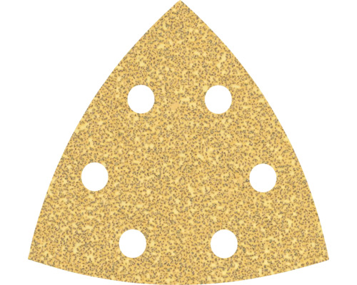 Dreieckiges Schleifpapier mit Löchern zur Staubabsaugung