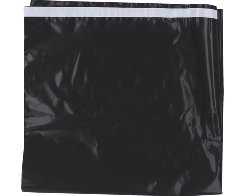Schwarze Müllsäcke aus Kunststoff
