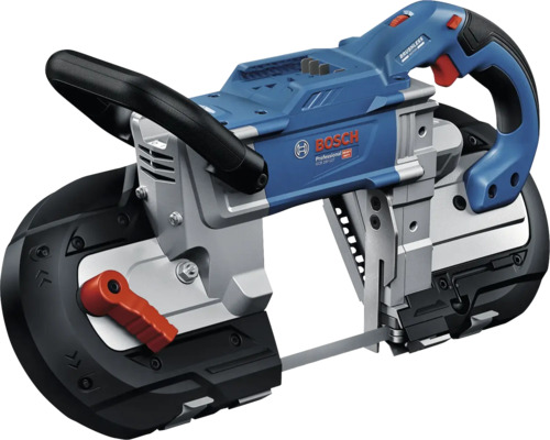 Bosch Professional Akku-Bandsäge GCB 18 Volt 127 mit bürstenlosem Motor und ergonomischen Handgriffen.