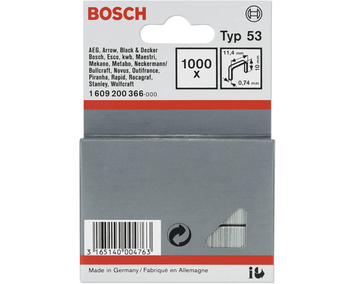 Bosch Klammern Typ 53, 1000 Stück