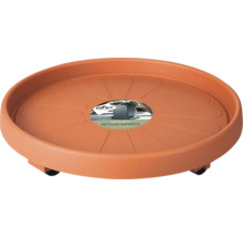 Blumenroller aus recyceltem Material mit Rädern