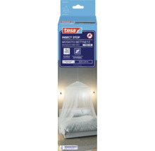 Tesa Moskitonetz für Betten, Netzgröße 12,5 x 2,5 Meter, schnelle Montage, rückstandslos entfernbar