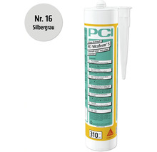 PCI Silcoferm S Silikon Dichtstoff, Nummer 16 Silbergrau, 310 ml
