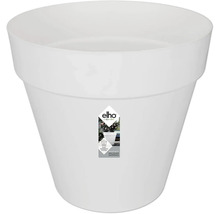 Weißer Blumentopf aus Kunststoff