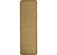 Rechteckige Treppenstufe aus Sisal mit Bordüre