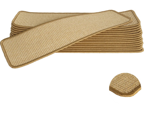 Treppenstufenmatten aus Sisal im Stapel