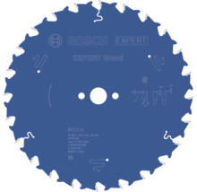 Bosch Kreissägeblatt Expert for Wood, 184 Millimeter Durchmesser, 24 Zähne, Bohrung 16 Millimeter.