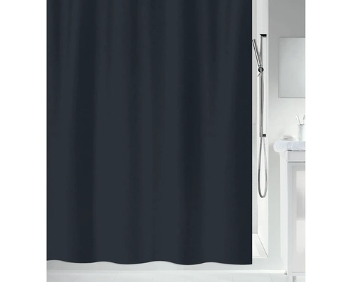 Dunkler Duschvorhang im Badezimmer